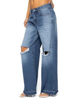 Women's Xenia Distressed Low Rise Jeans