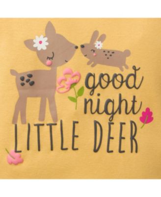 Baby Girls 4-Piece Snug Fit Cotton Pajamas