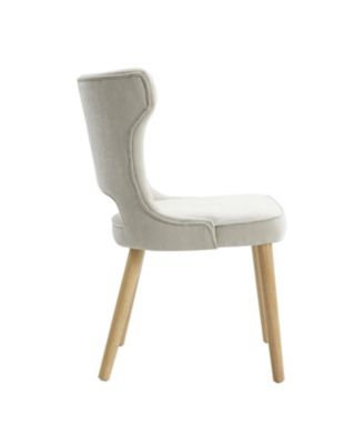 Rita Mid-Century Modern WaterProof Hollow Design Dining Chair with Wingback,Set of 2