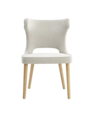 Rita Mid-Century Modern WaterProof Hollow Design Dining Chair with Wingback,Set of 2