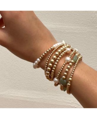 Gold Filled 4mm Pearl Bead Bracelet