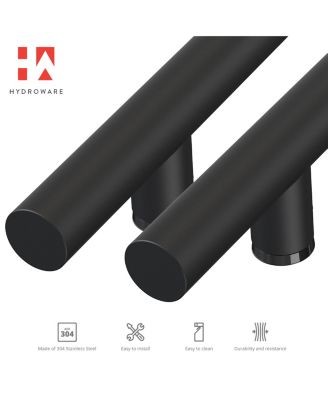 Round Series Door Handle - Black - 48" Inches