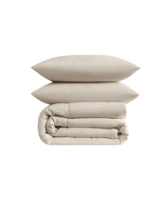 Green Solid 3-Pc. Comforter Set, King