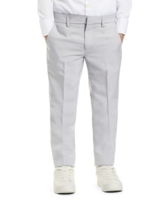 Toddler and Little Boys Groovy Grey Slim Fit Solid Suit