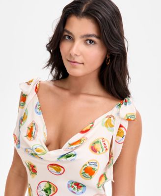 Women's Allexina Printed Tie-Shoulder Dress