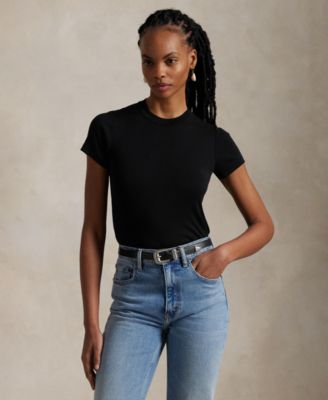 Polo Ralph Lauren - Women's Ribbed Cotton Tee
