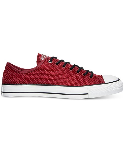 Converse Men S Chuck Taylor All Star Ox Amp Cloth Casual Sneakers
