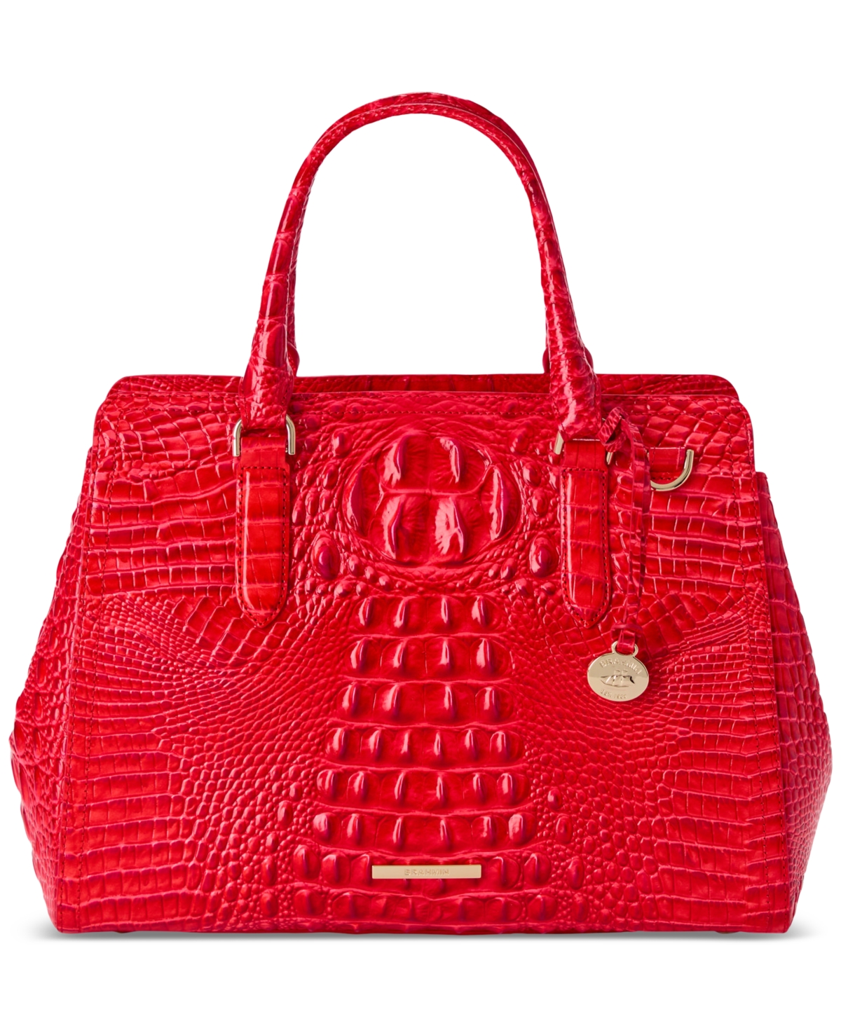 Finley Leather Satchel - Sriracha