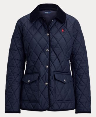 Women's Corduroy-Trim Quilted Barn Jacket