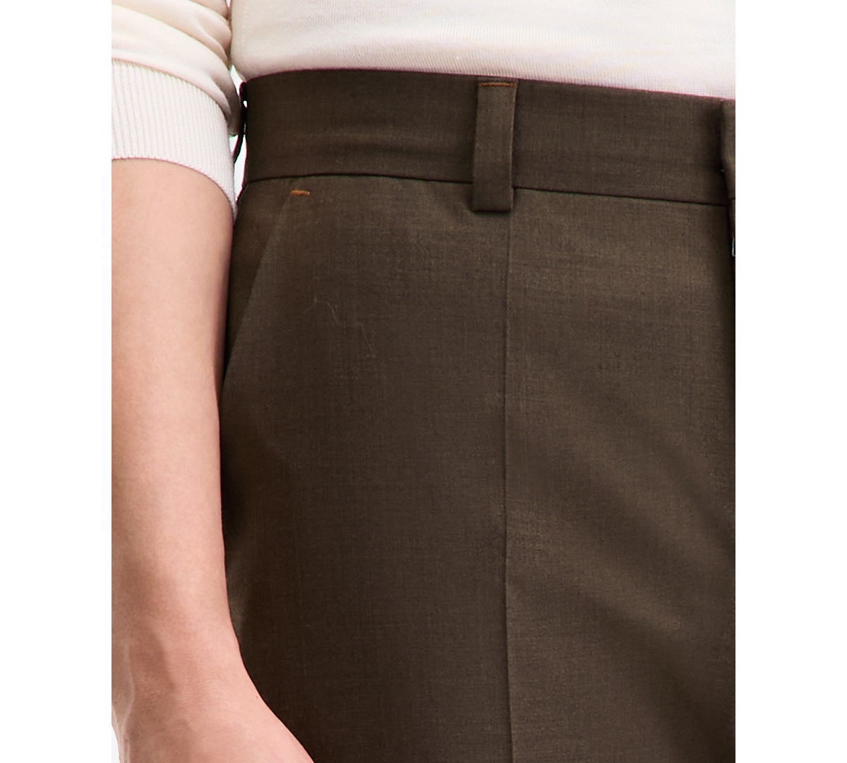 Hugo Boss Hugo By  Men's Modern-fit Solid Suit Pants In Brown