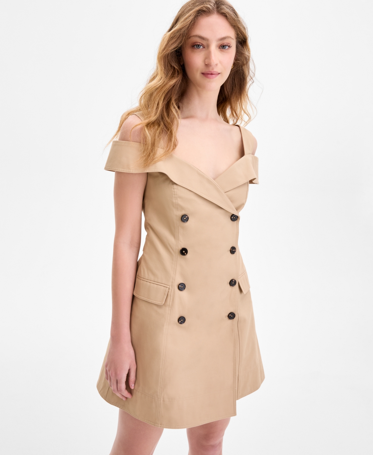 French Connection Light Weight Trench Mini Dress