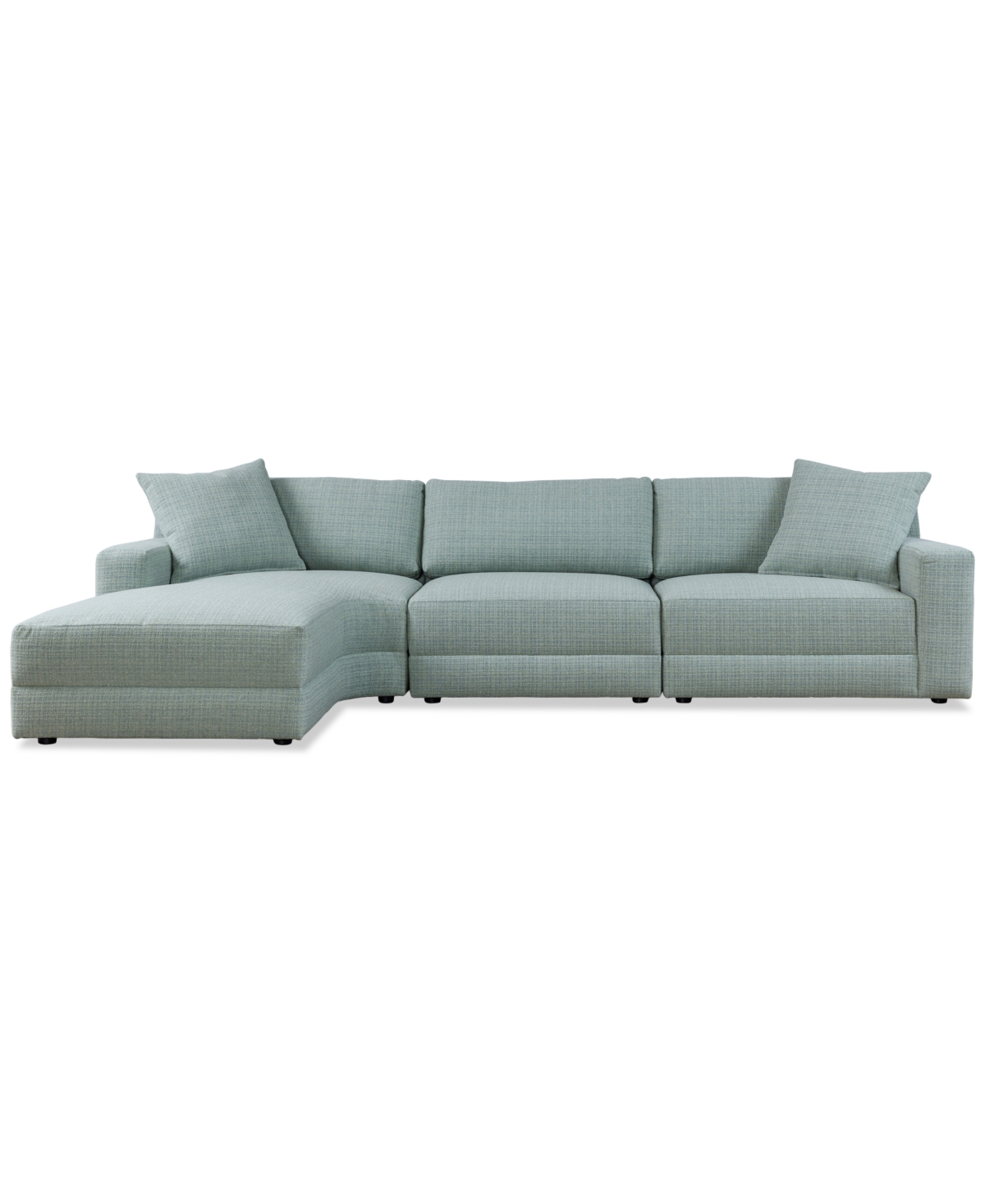 Macy's Mayela 3-pc. Fabric Chaise Sectional, Exclusively At