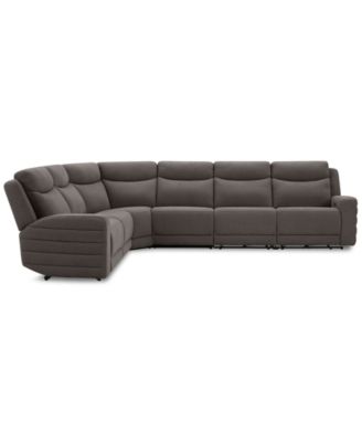 Kristyan 6-Pc. Fabric Sectional with 3 Power Motion Chairs, Exclusively at Macy's
