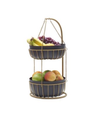 Gourmet Basics Aztec 2-Tier Basket