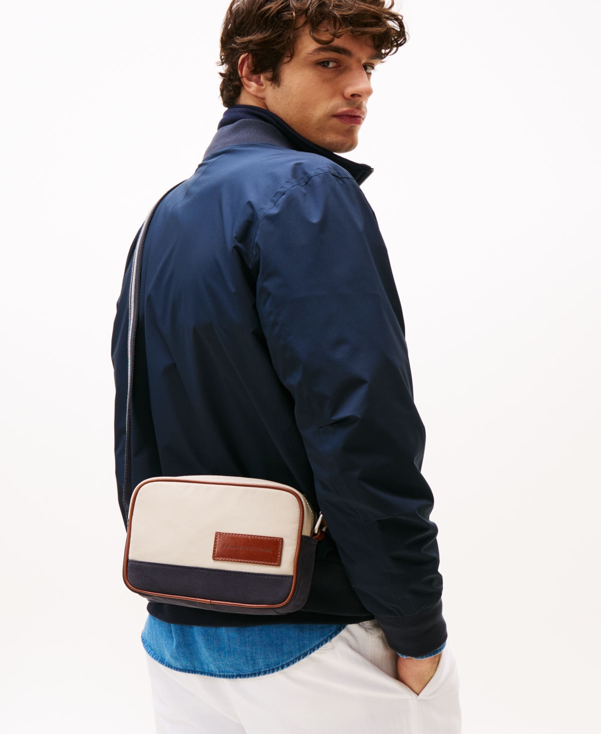 Tommy Hilfiger Men's Casual Camera Bag In Neutral