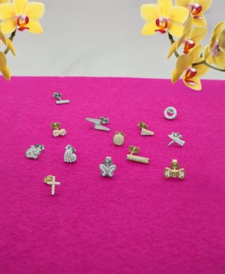 Diamond Single Stud Earring (1/20 ct. t.w.) in 10k White or Yellow Gold, Exclusively at Macy's