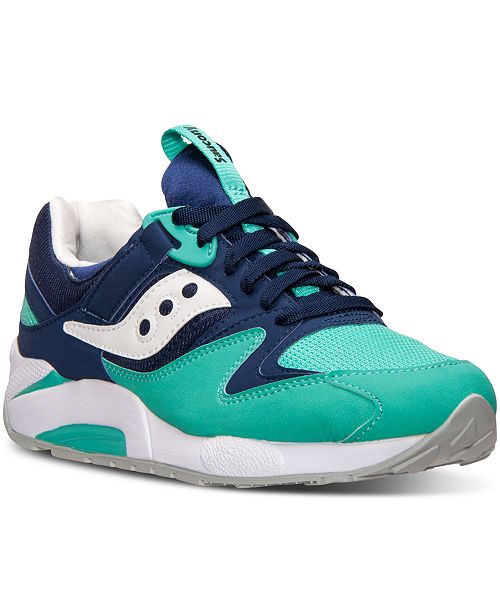 Saucony Men S Grid 9000 Casual Sneakers From Finish Line Reviews Finish Line Athletic Shoes Men Macy S