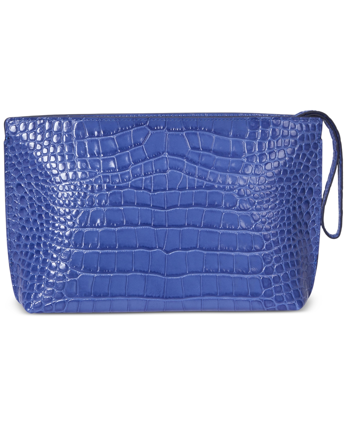 Ralph Lauren Crocodile-embossed Leather Large Pouch