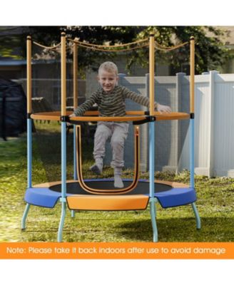 48 Inch Toddler Trampoline with Safety Enclosure Net
