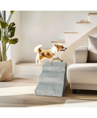 3-Step Non-Slip Sponge Dog Stairs for Small Dogs