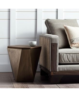 Solid Wood Accent Table – Perfect for Living Room or Nightstand Use