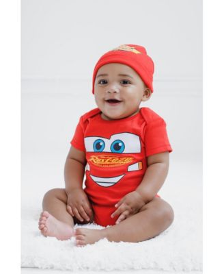 Baby Boys Lightning McQueen Cosplay Bodysuit and Hat Set
