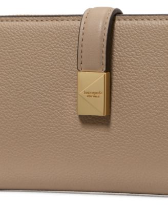 Deco Pebbled Leather Zip Slim Wallet