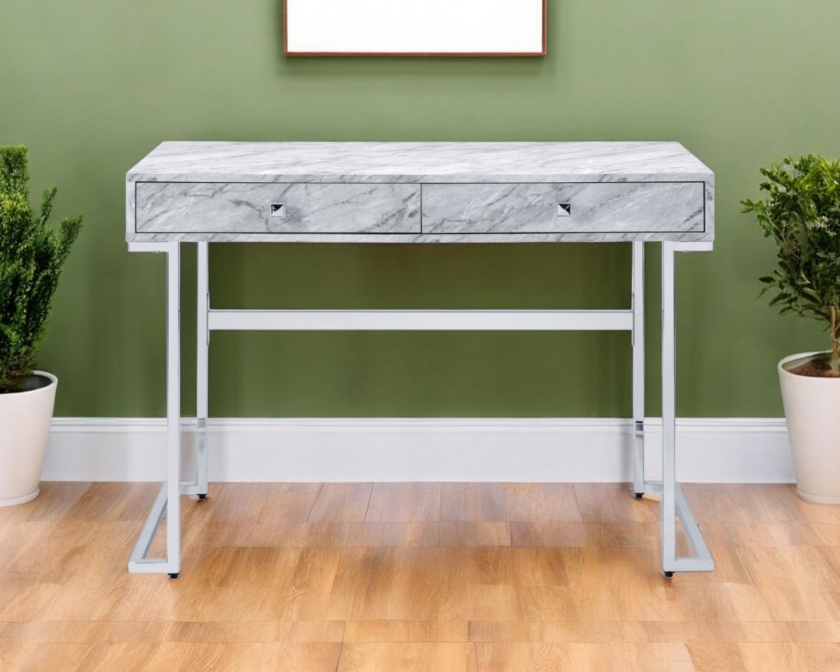 Compact Writing Desk with Two Drawers – Stylish and Practical