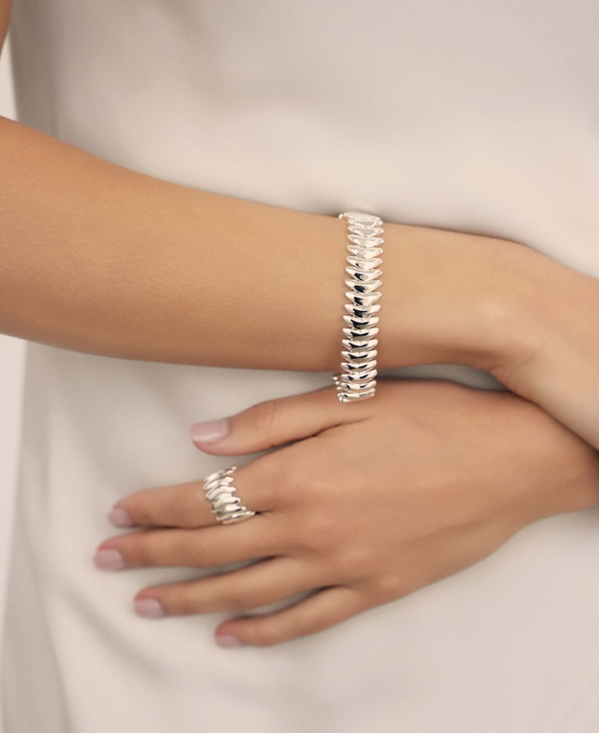 Ettika Metal Moderna Statement Flex Bracelet