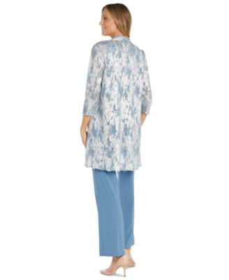 Petite Metallic Swing Jacket, Tank and Pants 3-Pc. Set