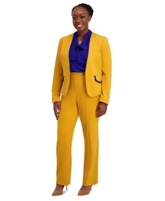 Framed Collarless Jacket, Regular & Plus 