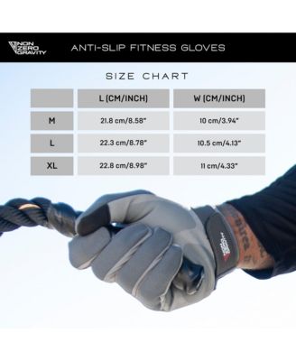 Unisex Calisthenic Anti-Slip Tech-Touch Fitness Gloves - size L