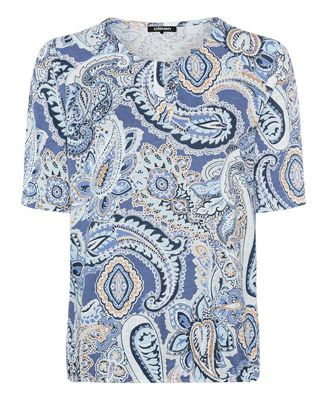 Women's Paisley Split V-Neck T-Shirt