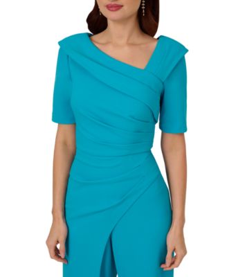 Women's Asymmetric Knit Crepe Jumpsuit