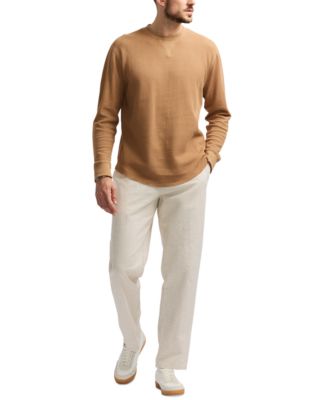 Men's Kaleb Long Sleeve Crewneck Textured T-Shirt