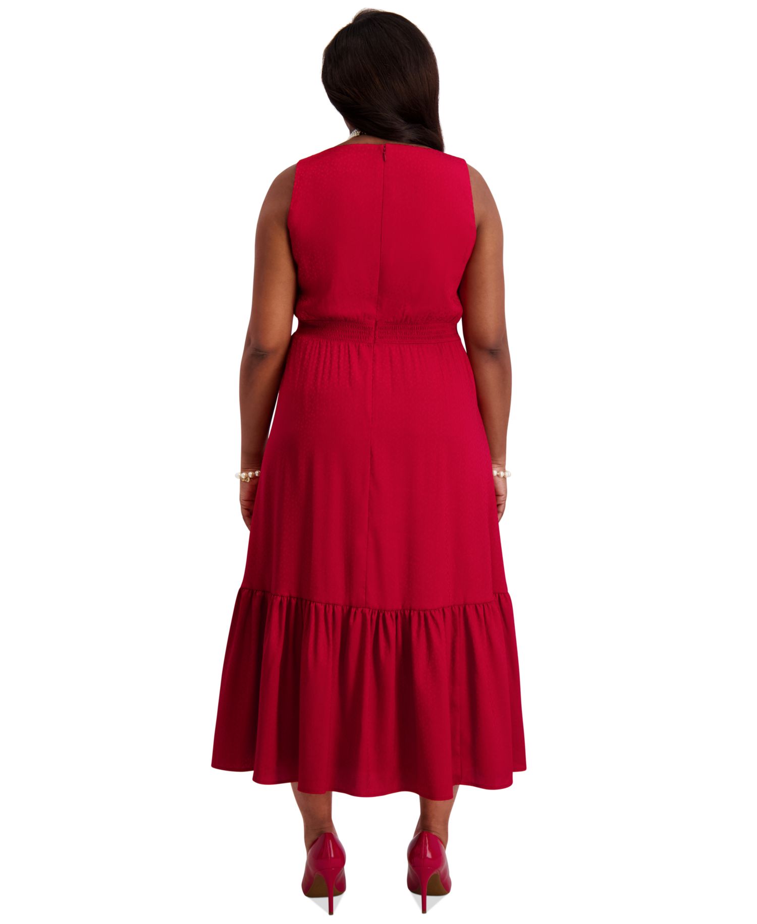 Women's Tiered Midi Dress, Regular & Plus Sizes