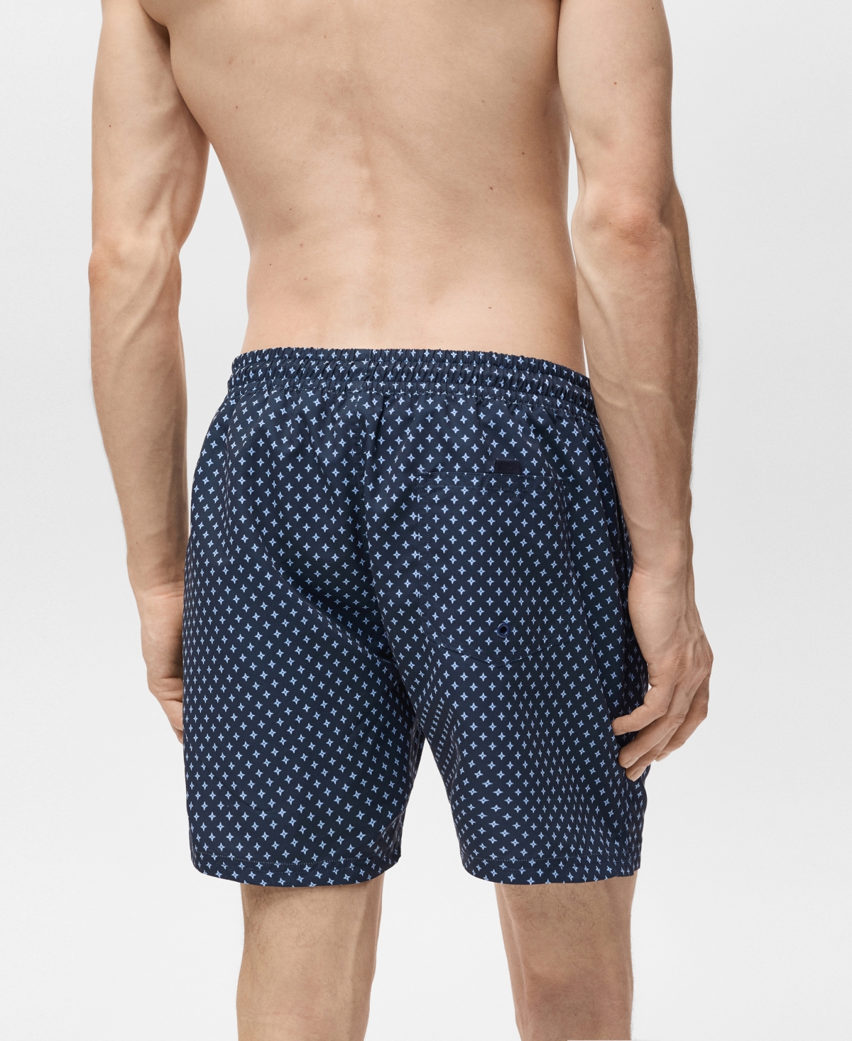Mango Men's Geometric-print Swim Trunks
