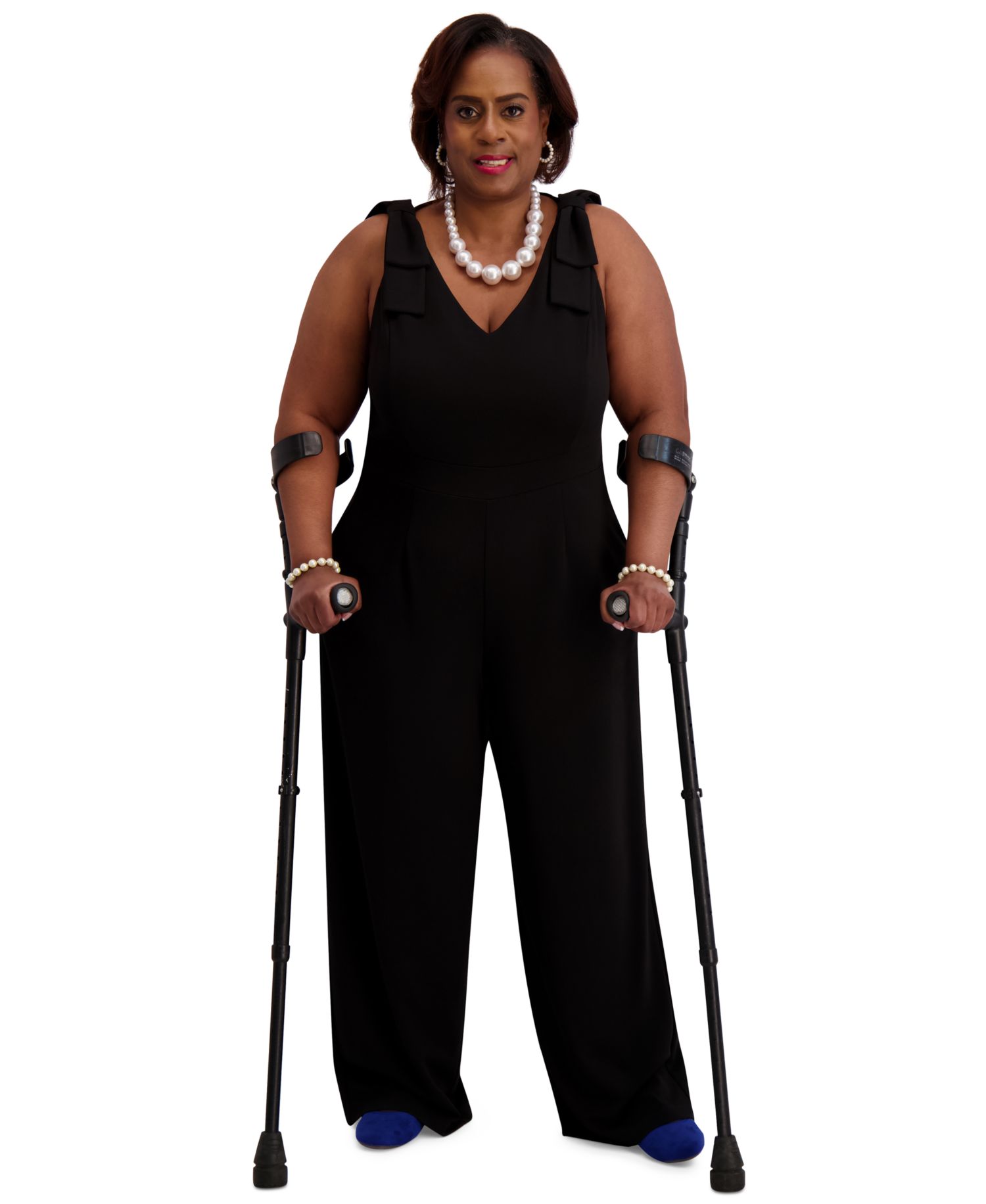 Women's Tie-Strap Jumpsuit, Regular & Plus Size