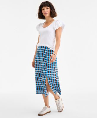 On 34th - Women's Side-Slit Slip Skirt