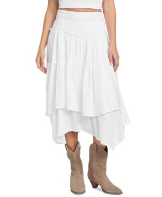 Women's Tanya Denim Tiered Maxi Skirt