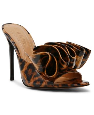 Steve Madden - Women's Affinity Ruffle High-Heel Dress Mules