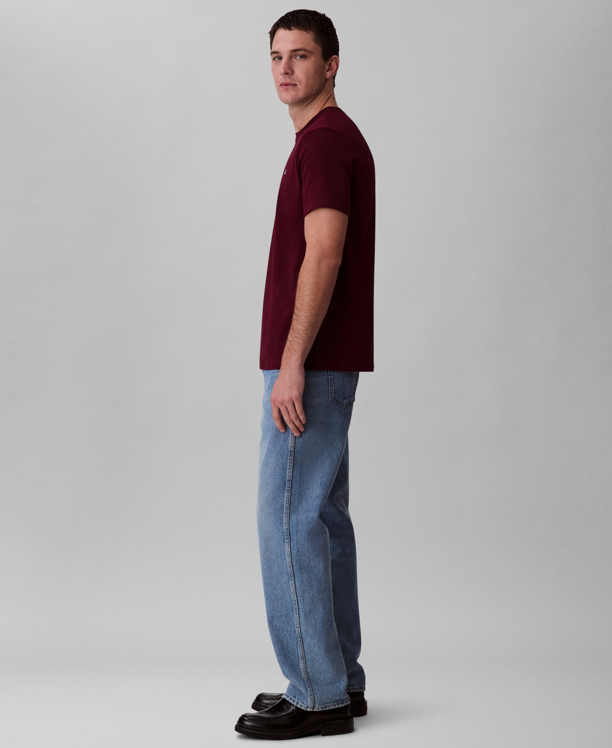 Calvin Klein Men's Smooth Cotton Solid Crewneck T-shirt