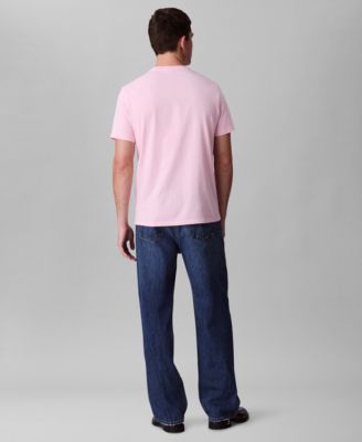 Men's Smooth Cotton Solid Crewneck T-Shirt
