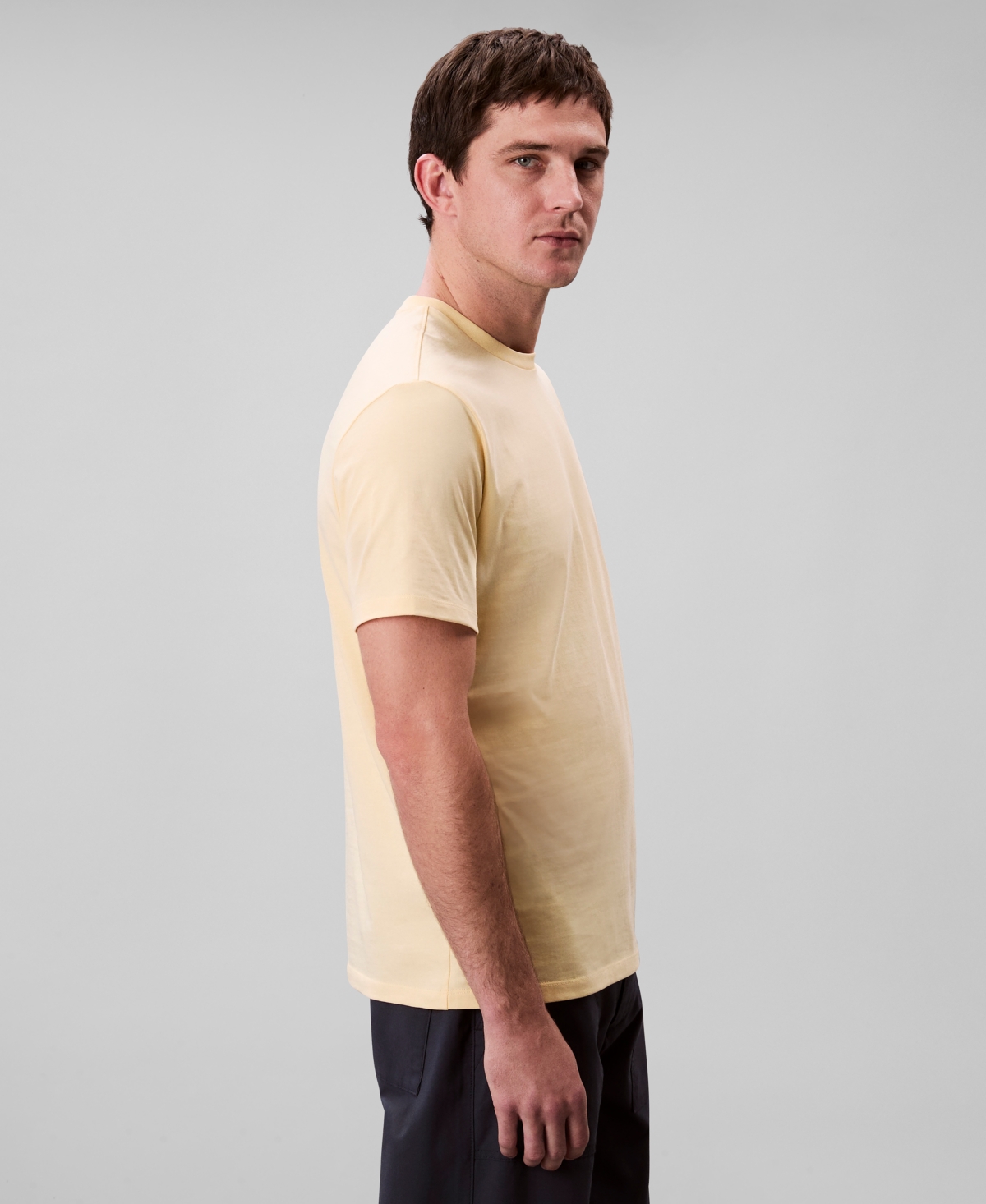 Shop Calvin Klein Men's Smooth Cotton Solid Crewneck T-shirt
