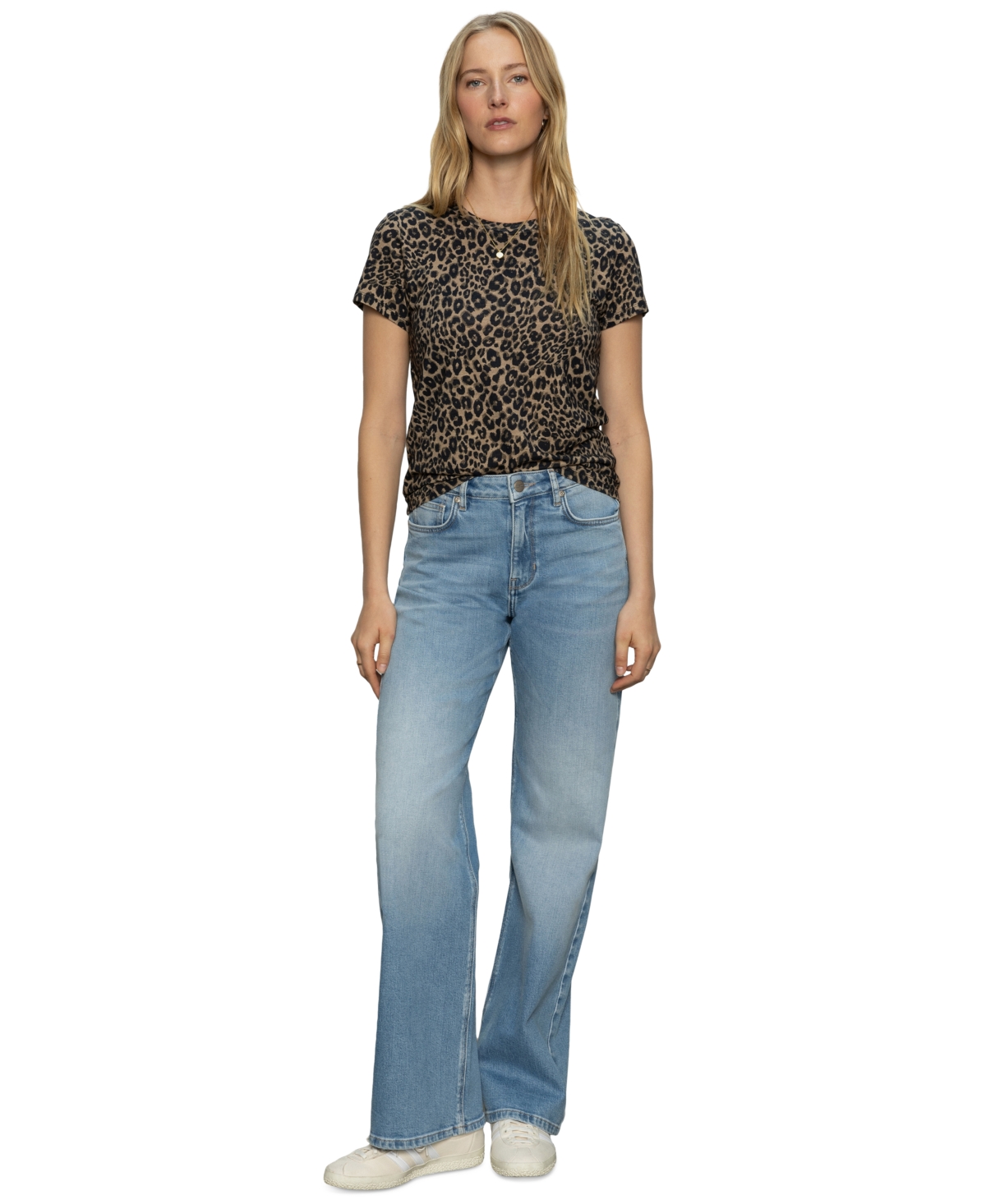 Sanctuary Perfect Short Sleeve Tee In French Kitty In Black