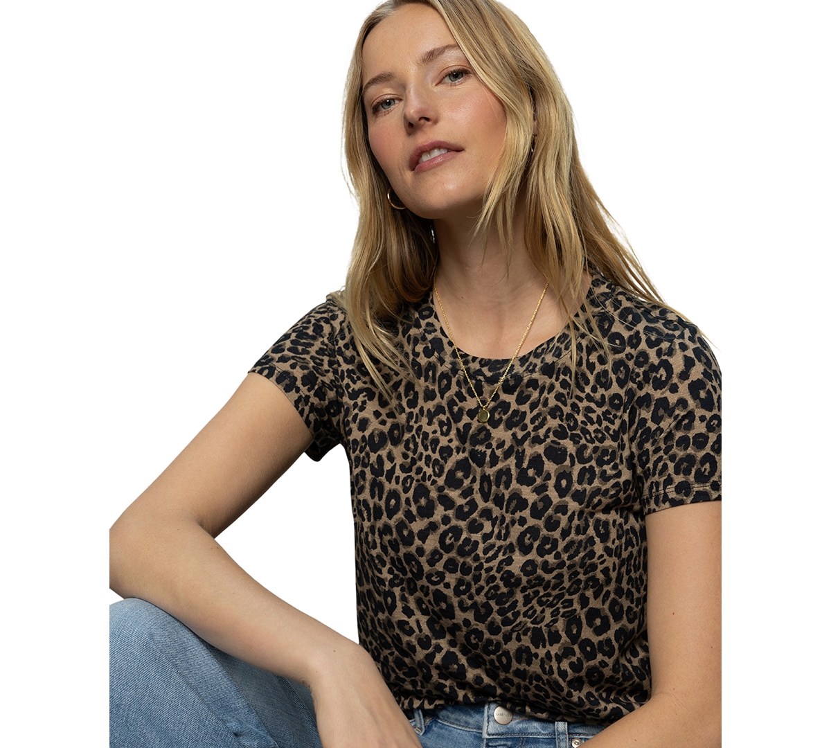 Sanctuary Perfect Short Sleeve Tee In French Kitty In Black