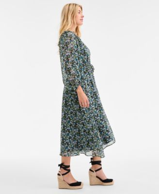 Women's Floral Femme Midi Dress, Exclusively at Macy's