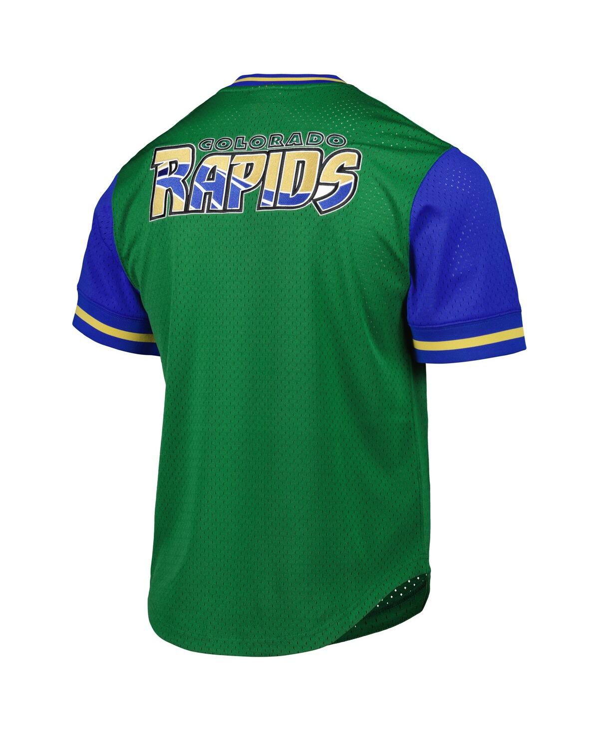 Mitchell & Ness Men's Green Colorado Rapids Mesh V-neck T-shirt