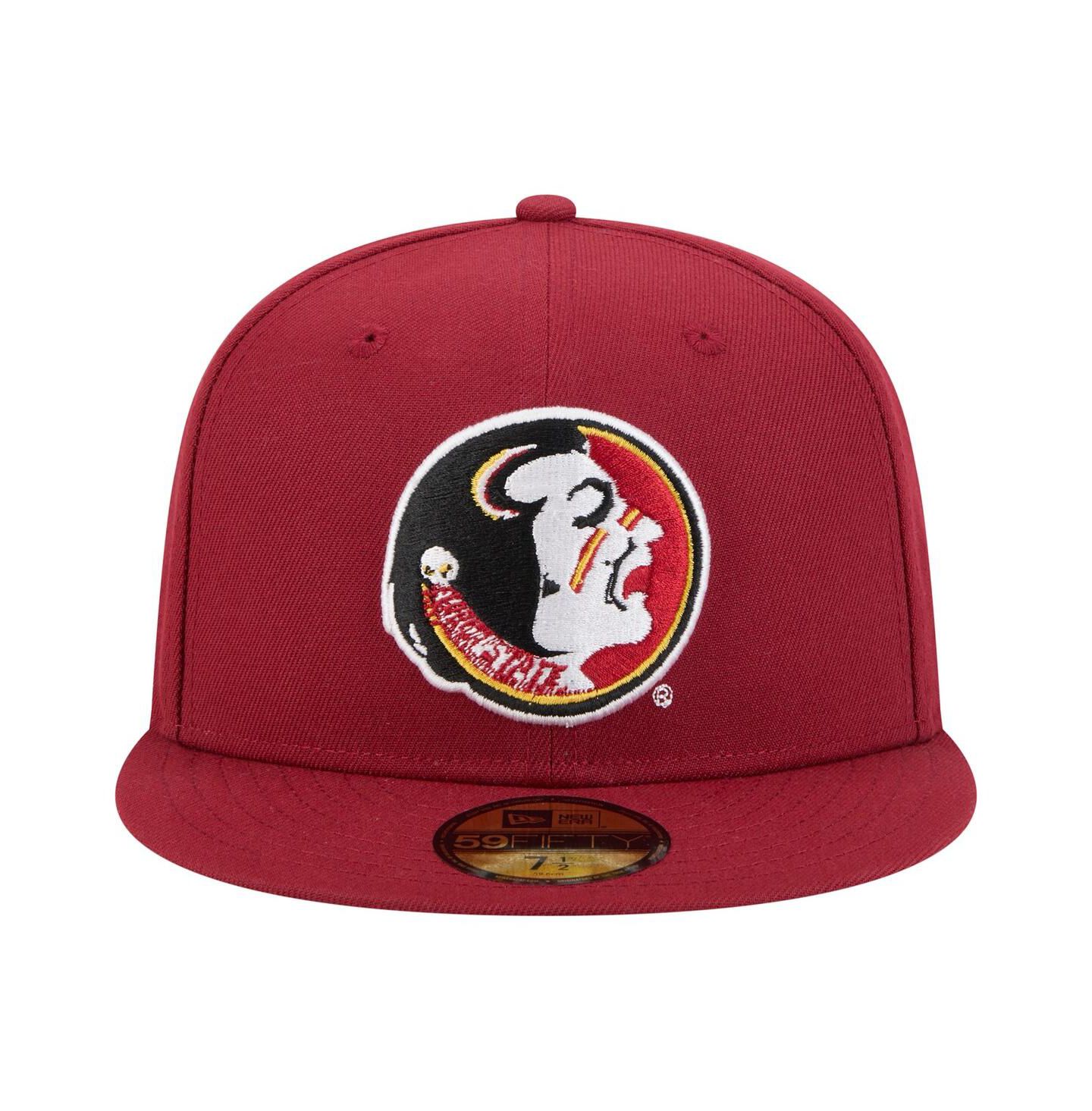 Мужская кепка New Era Garnet Florida State Seminoles Vault 59FIFTY Fitted Hat — фото 2