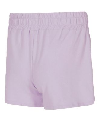 Women's&nbsp;3-Piece Lavender New York Yankees Elevation Tri-Blend Long Sleeve T-Shirt and Shorts Set